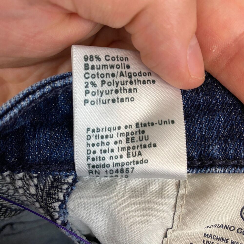 Adriano Goldschmied‎ jeans women's 27x28 prima cigarette ankle led1864 USA Made - Picture 10 of 14